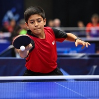 Peruaanse internationale Luciano Medrano Prado wint NJM tafeltennis onder-13