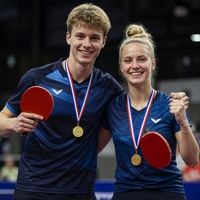 Milo de Boer en Tanja Helle zijn Nederlands kampioen tafeltennis 2024