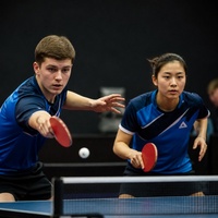 Barry Berben en Shuohan Men bereiken hoofdtoernooi WTT Feeder Dusseldorf tafeltennis