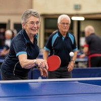 OldStars tafeltennis schittert tijdens Nationale Beweegweek in Woerden